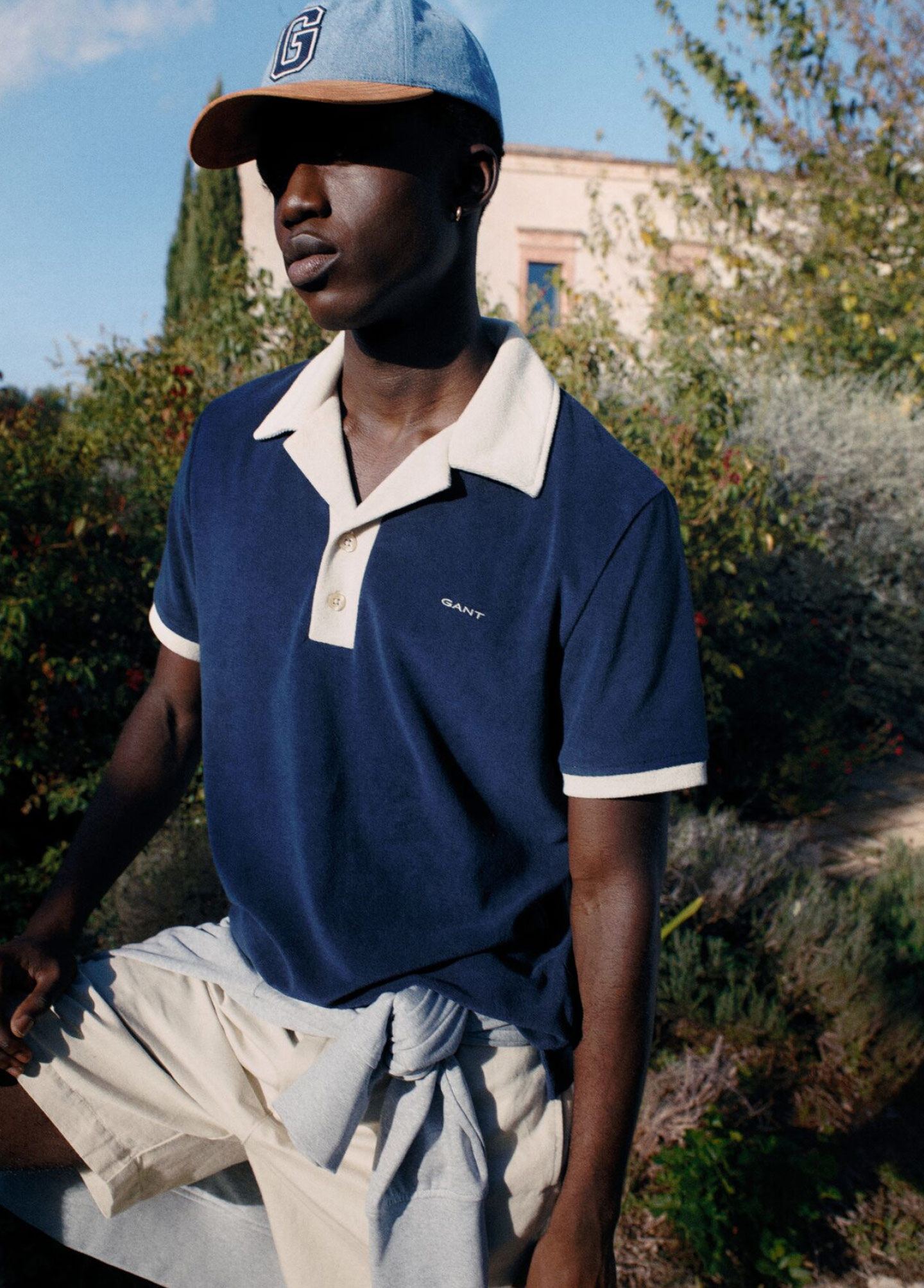 Resort poloshirt van badstof