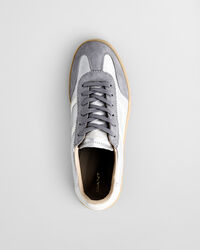 Cuzima metallic sneakers van leer