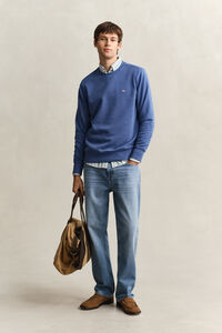 Shield sweatshirt met ronde hals