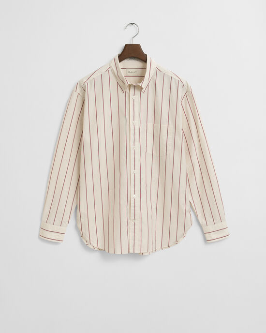 Relaxed Fit Striped Heritage Poplin overhemd