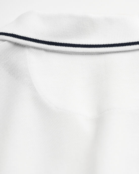 Piqu&eacute; poloshirt met randdetails