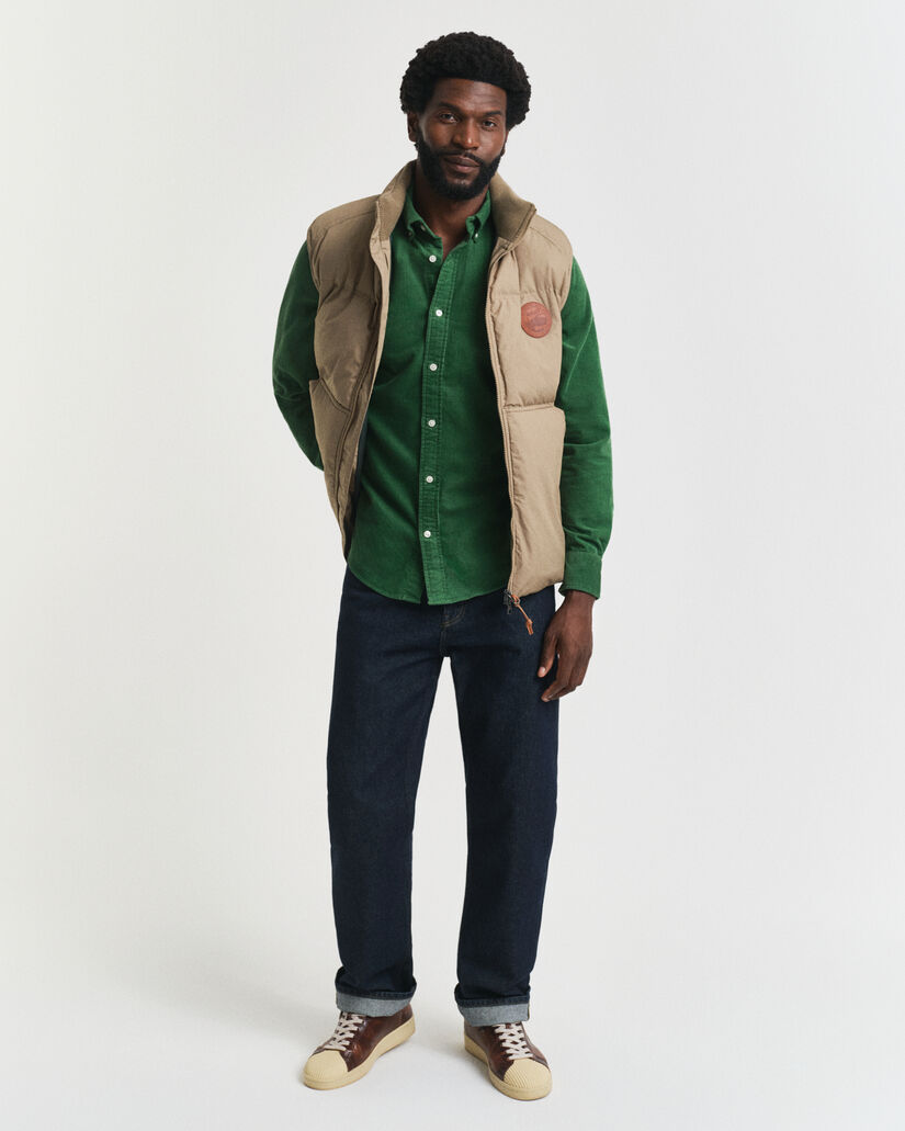 Regular Fit overhemd van katoencorduroy
