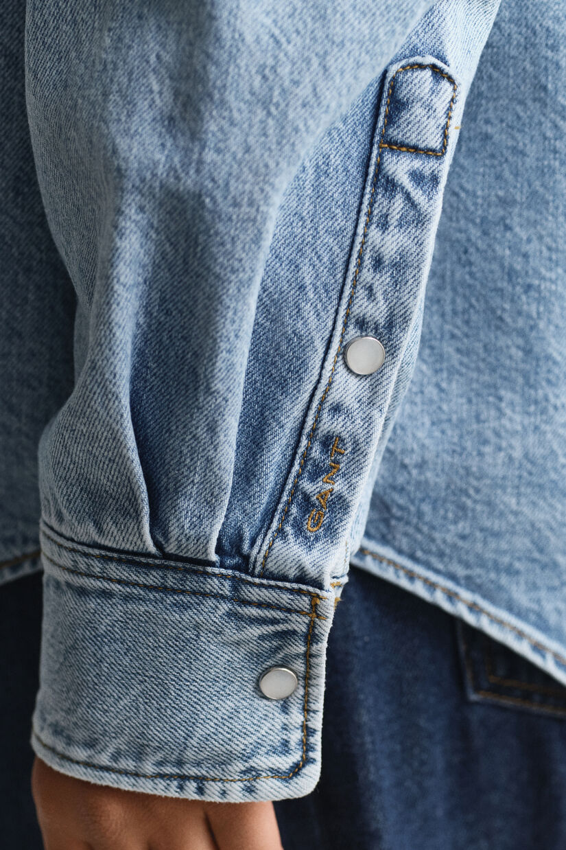 Relaxed Fit denim overhemd