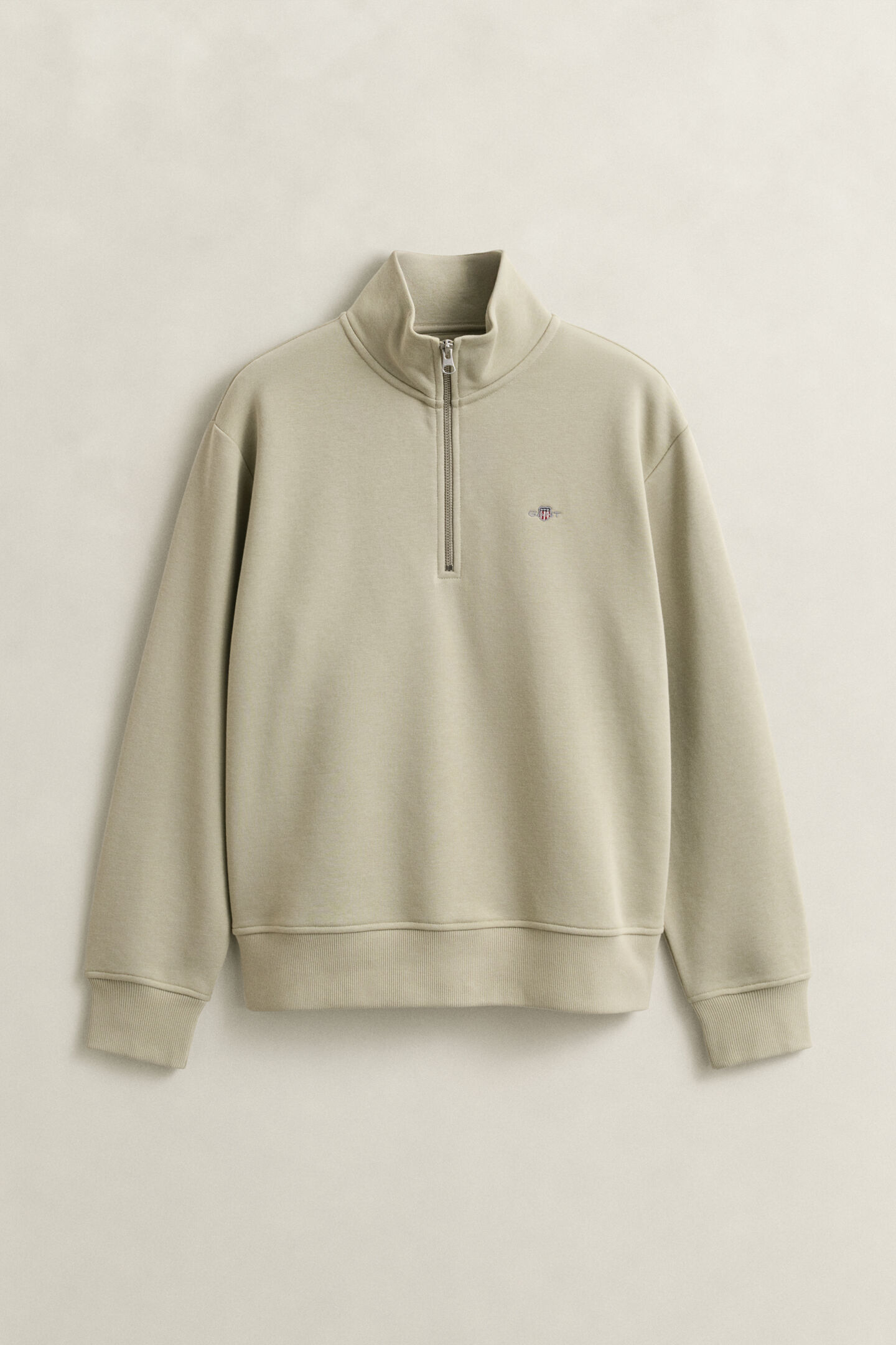 Shield sweatshirt met korte rits