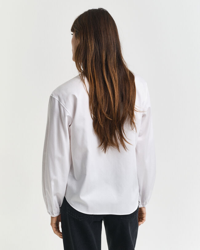 Blouse van katoensatijn