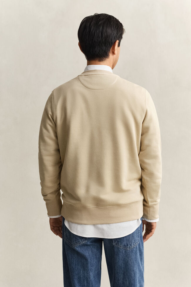 Shield sweatshirt met ronde hals