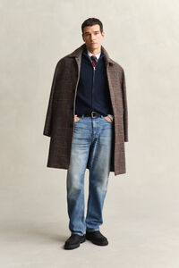 Casual vest van katoen met ritssluiting