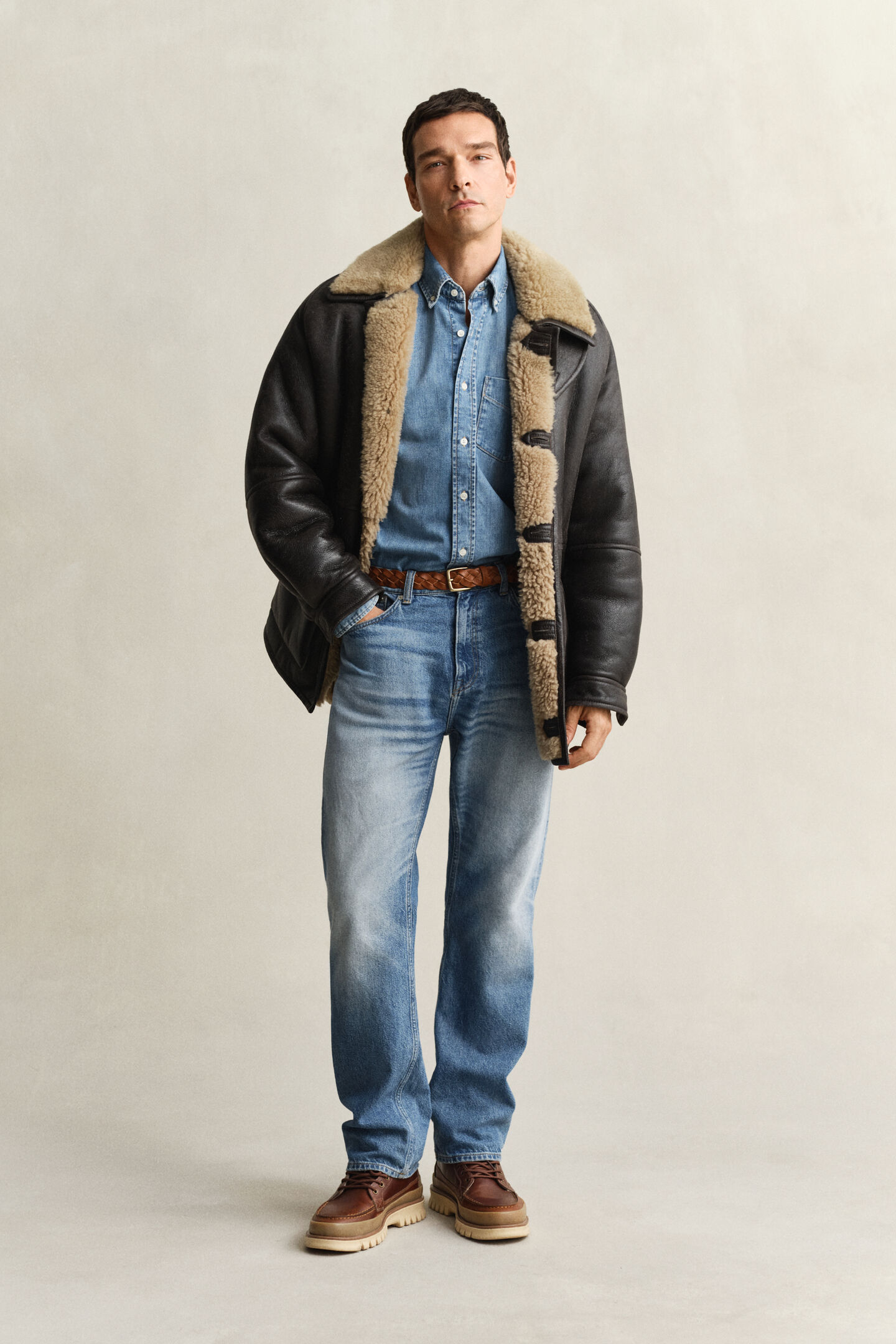 Regular Fit denim overhemd