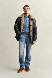 Regular Fit denim overhemd