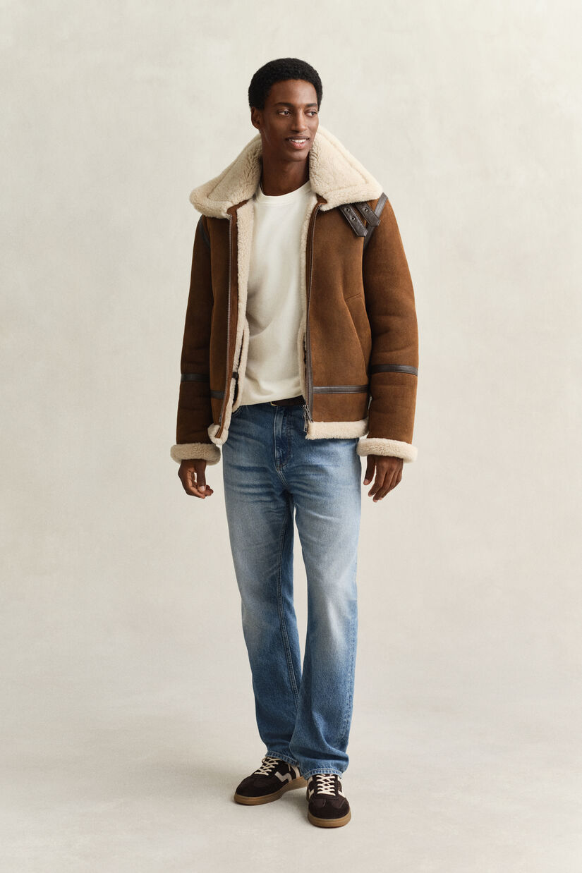 Shield sweatshirt met ronde hals