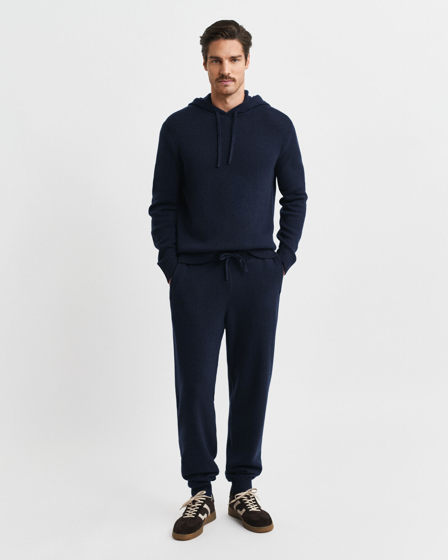 Gebreide broek van kasjmiermix