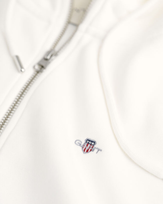 Shield hoodie met ritssluiting