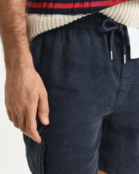 Regular Fit linnen cargoshort