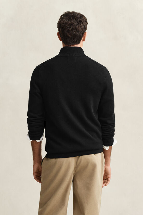 Casual vest van katoen met ritssluiting