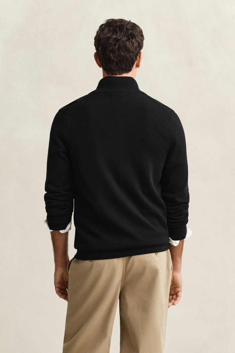 Casual vest van katoen met ritssluiting