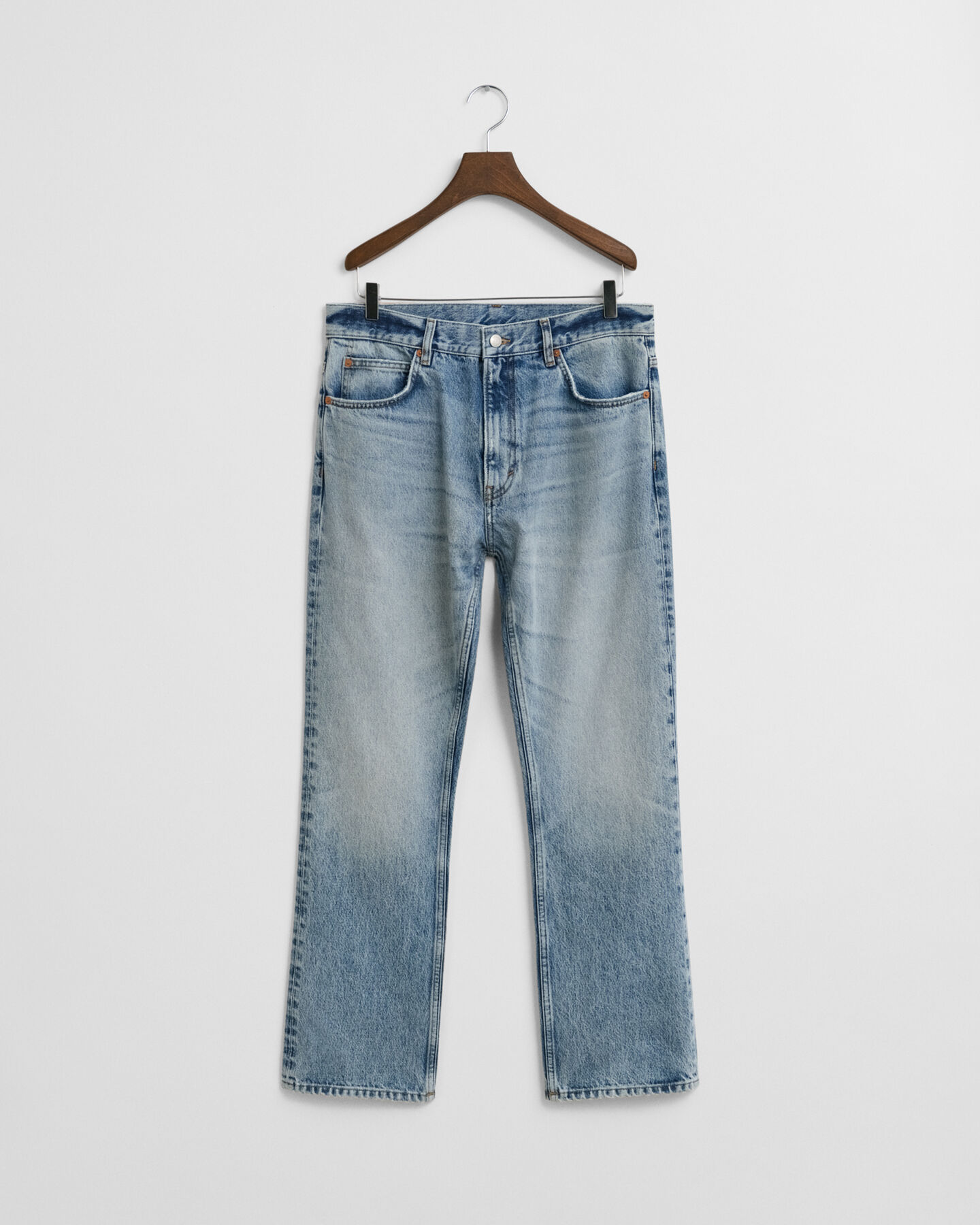 Bootcut jeans met vintage wassing