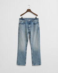 Bootcut jeans met vintage wassing