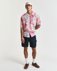 Relaxed Fit overhemd met korte mouwen en Resort-print
