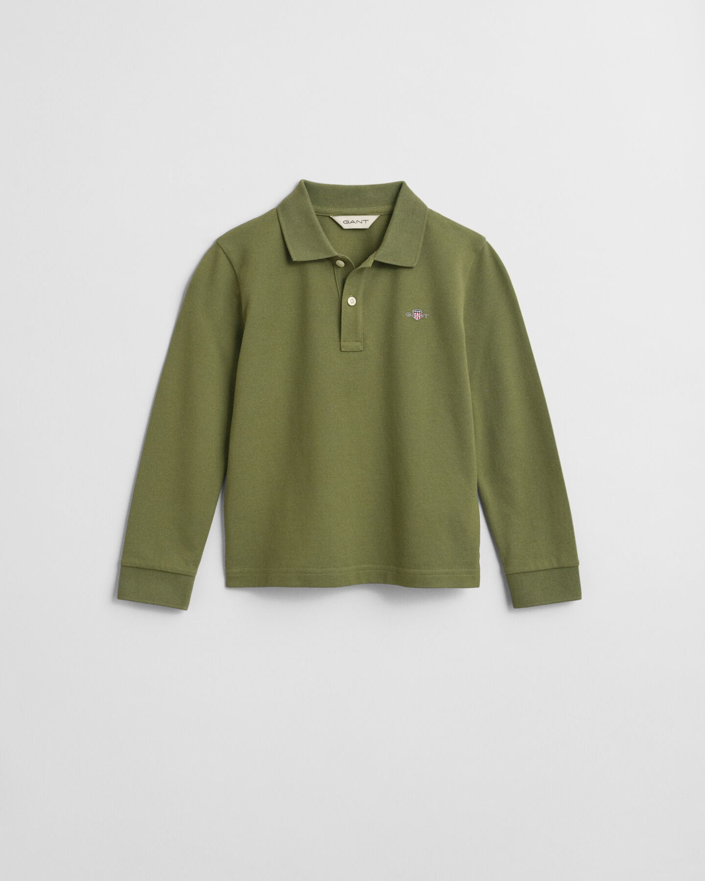 Kids Shield piqu&eacute; poloshirt met lange mouwen