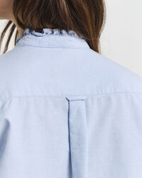 Klassieke Oxford-blouse met ruche