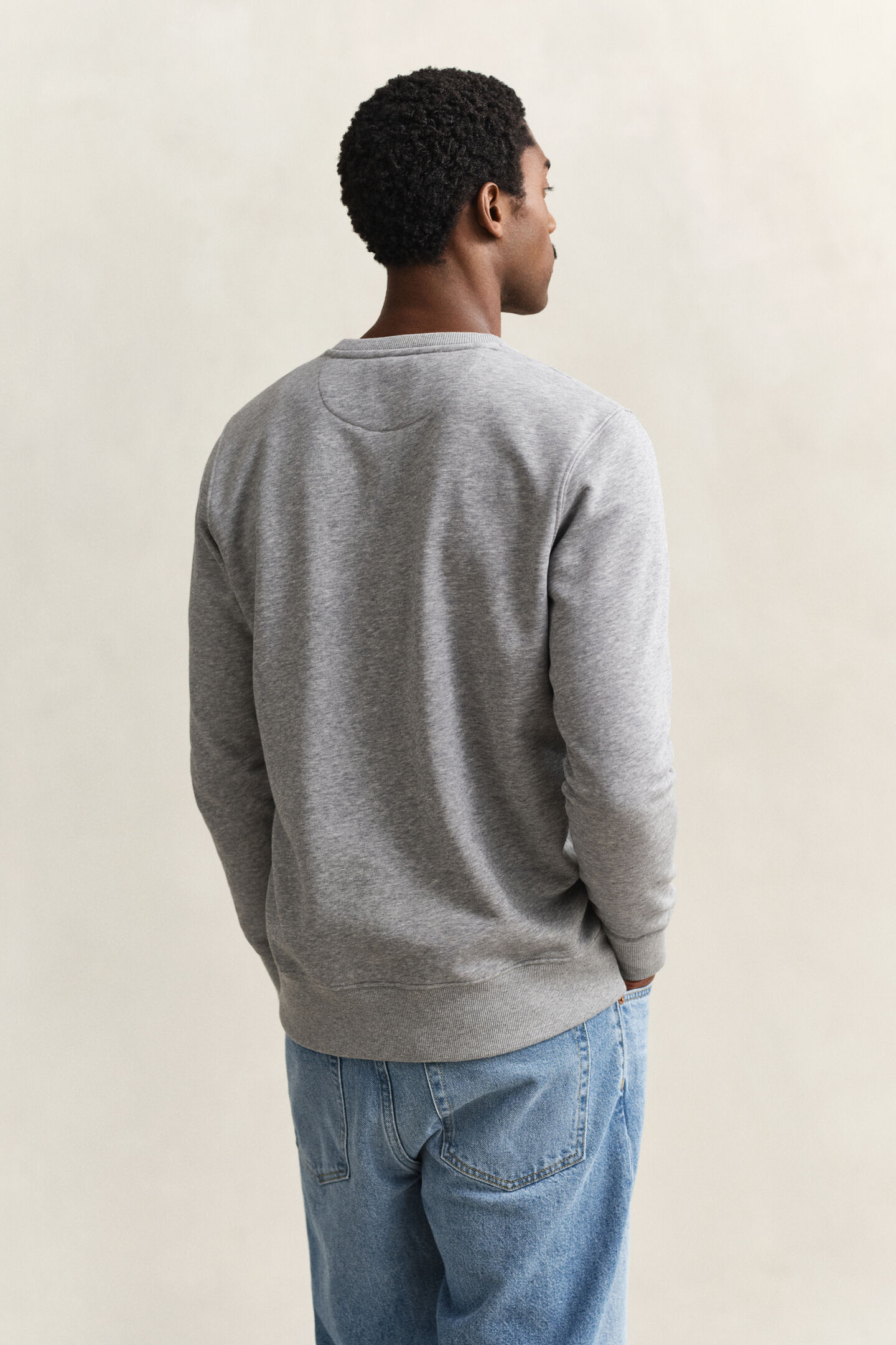 Shield sweatshirt met ronde hals