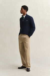 Gebreide trui met minikabels en korte rits