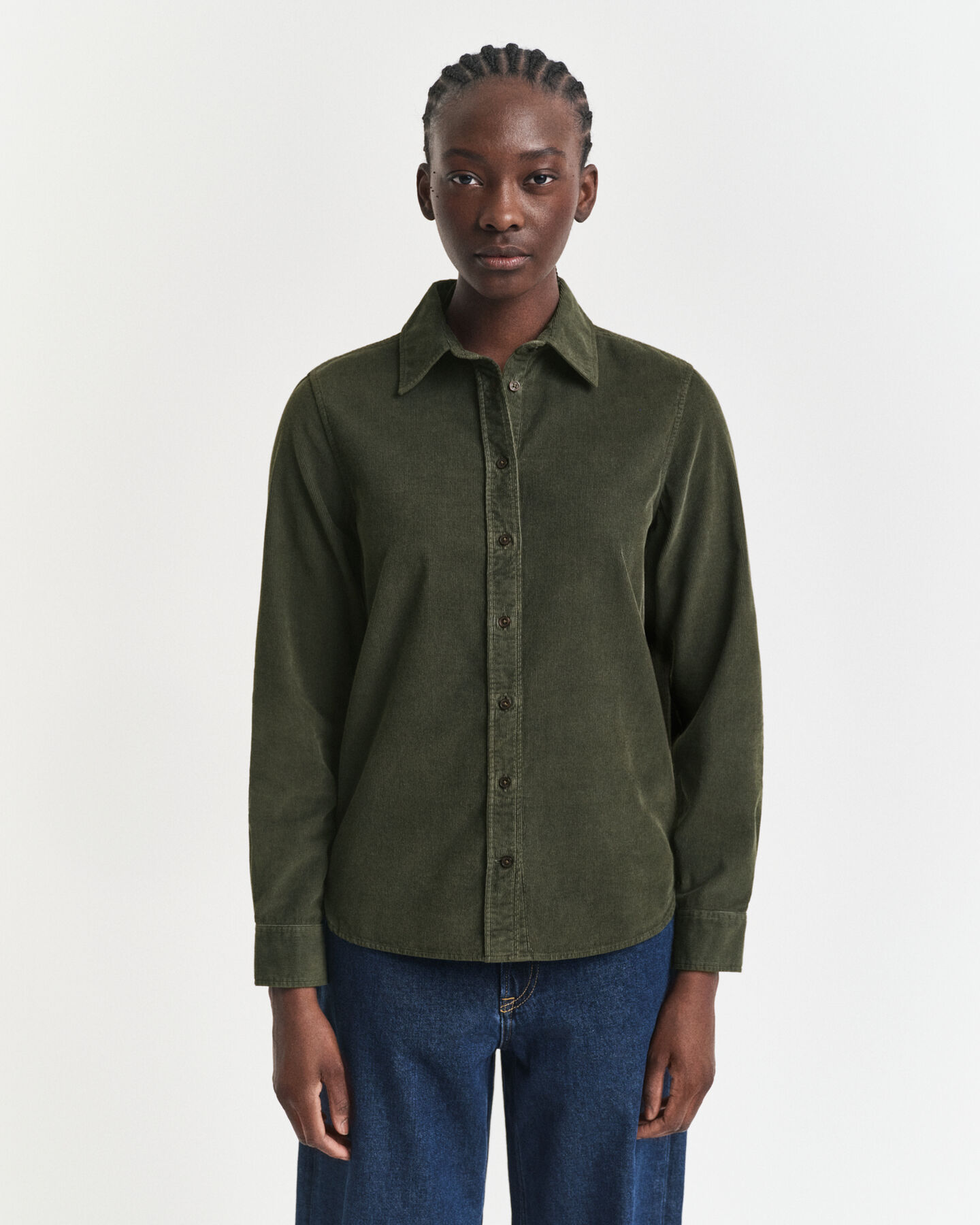 Regular Fit corduroy overhemd