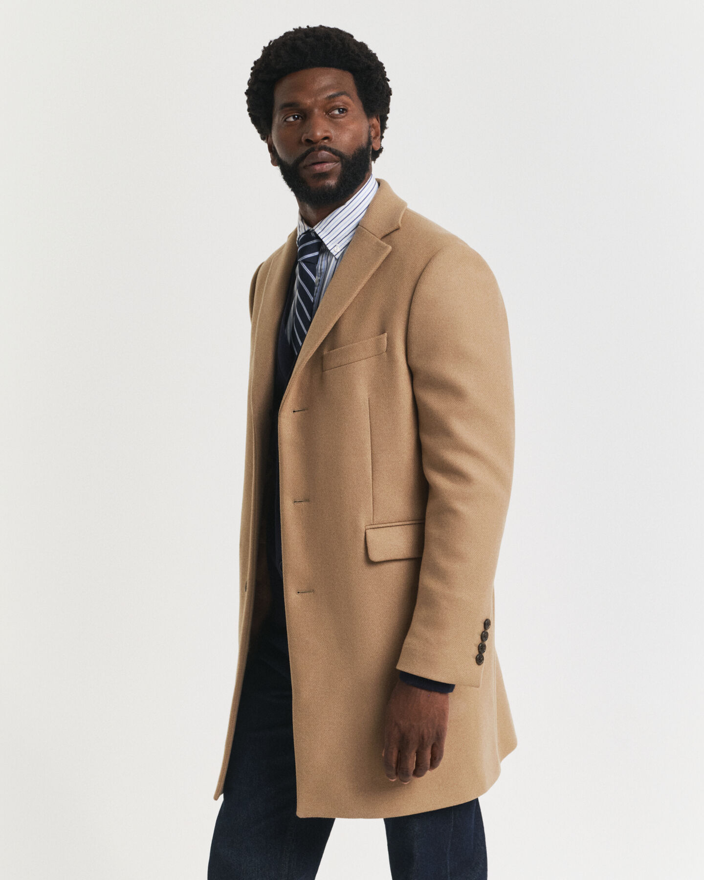 Klassieke wollen jas