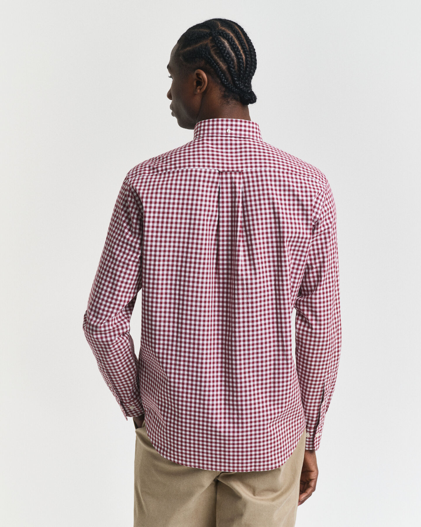 Regular Fit Classic overhemd met Gingham-ruitje van poplin