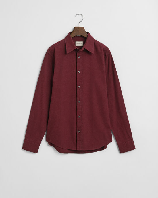 Regular Fit gem&ecirc;leerd flanellen overhemd