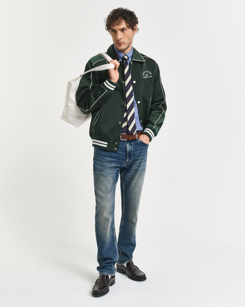 Regular Fit Classic overhemd met Gingham-ruitje van poplin