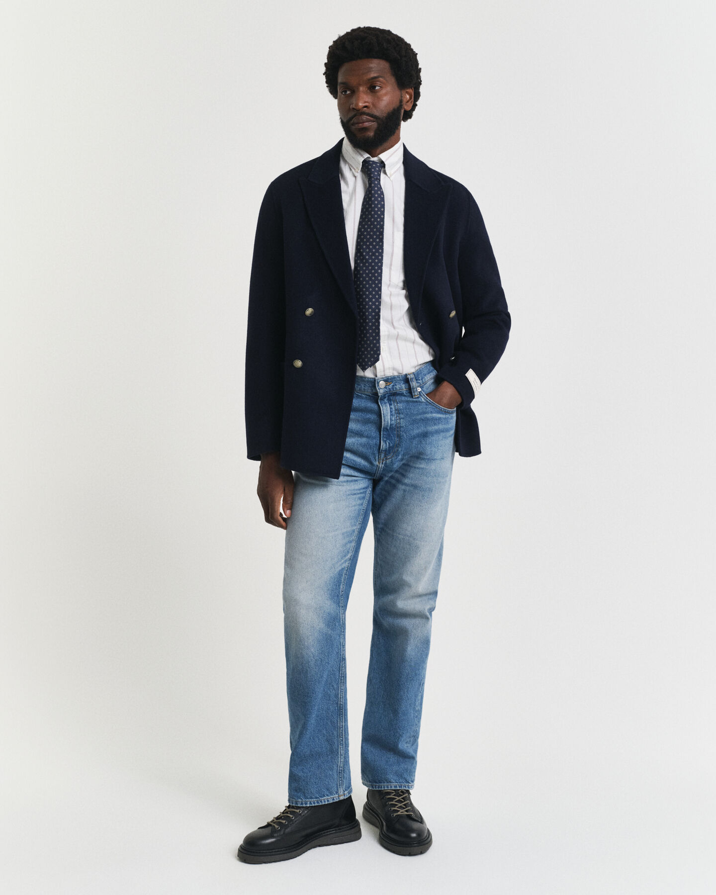 Regular Fit klassiek Oxford-overhemd met strepen