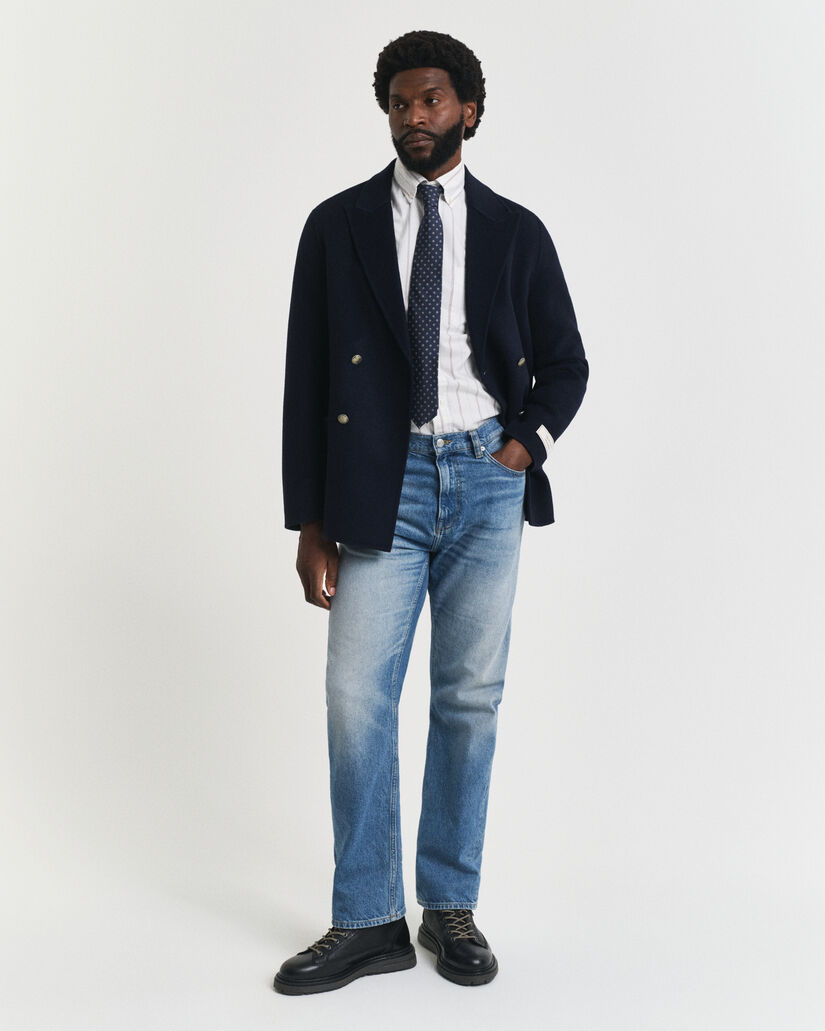 Regular Fit klassiek Oxford-overhemd met strepen