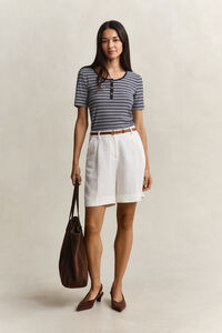 Geribde Henley-top