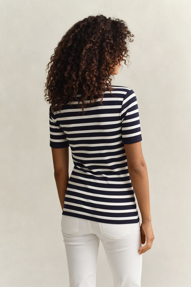 Geribd T-shirt met strepen