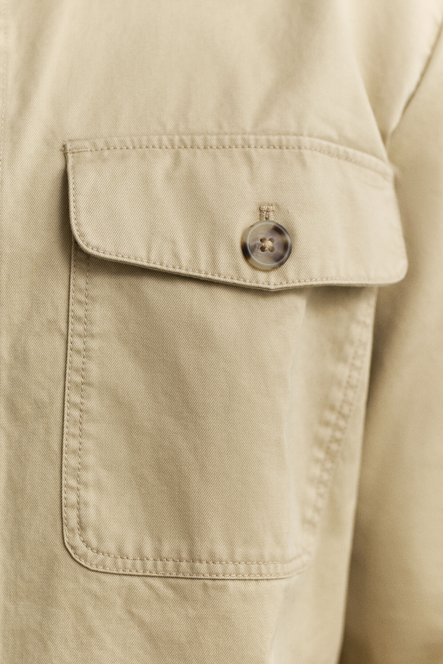 Overshirt van keperkatoen