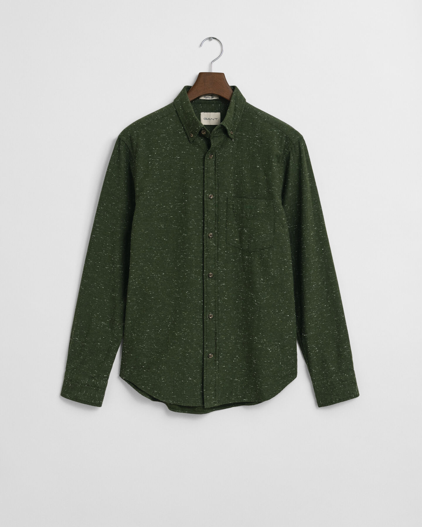 Regular Fit flanellen overhemd met kleuraccent