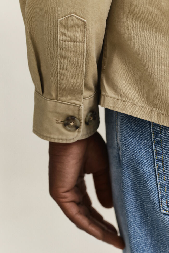 Overshirt van keperkatoen