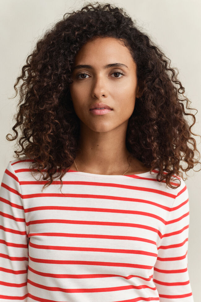 T-shirt met lange mouwen en Bretonse streep