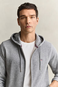 Shield hoodie met ritssluiting