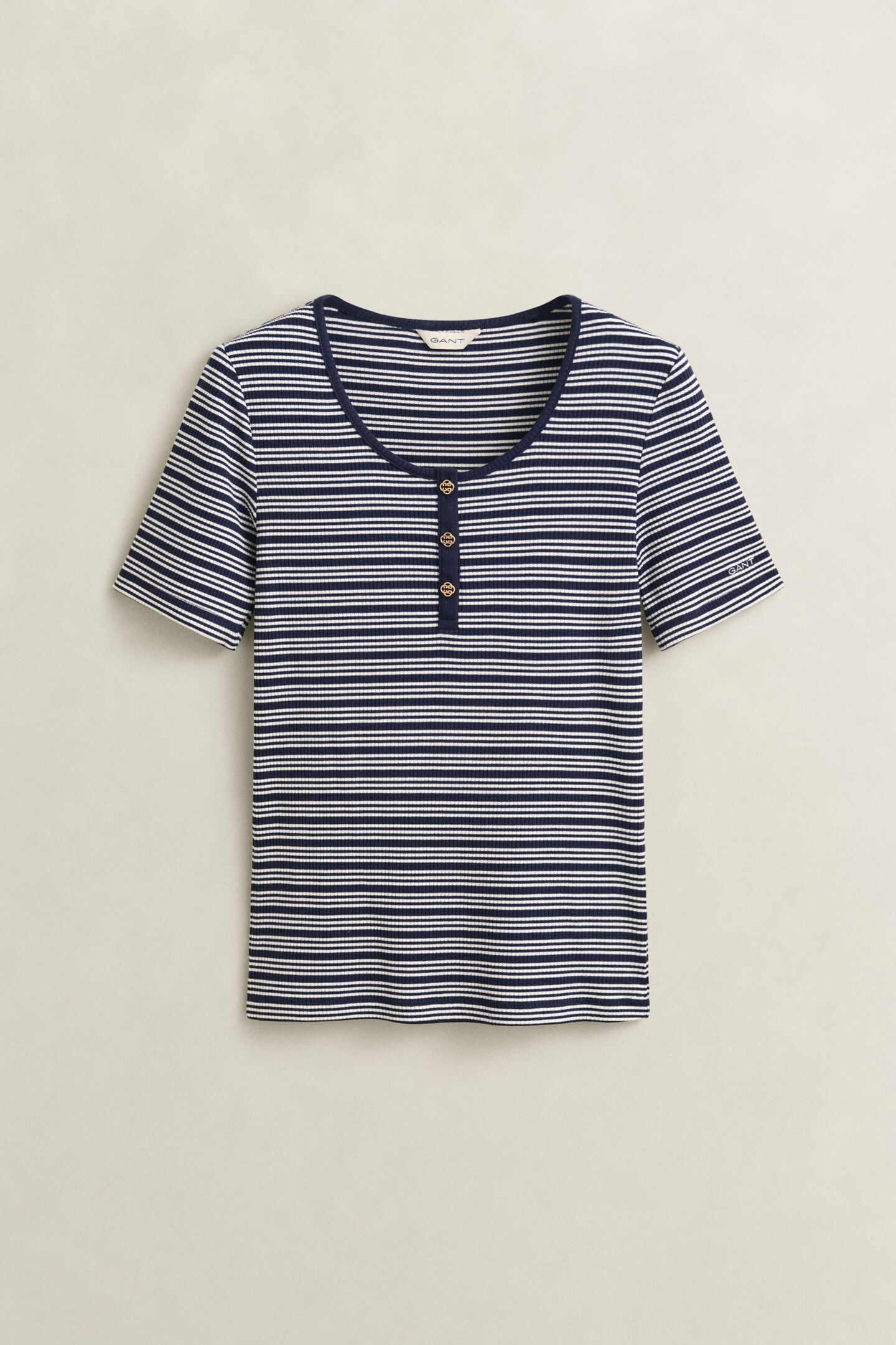 Geribde Henley-top