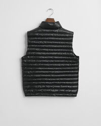 Teens glanzende lichtgewicht bodywarmer met wattering