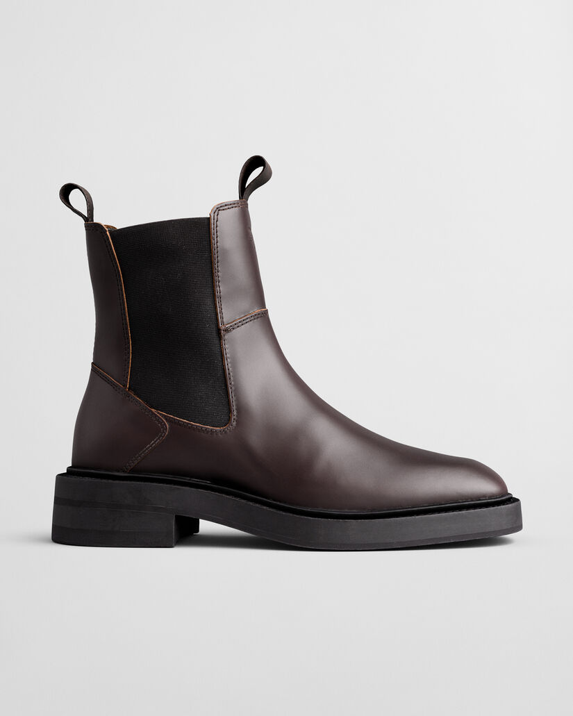 Fallwi halfhoge leren laarzen