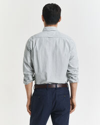 Slim Fit gestreept Oxford-overhemd met stretch