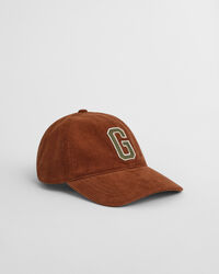 Corduroy pet met G-badge
