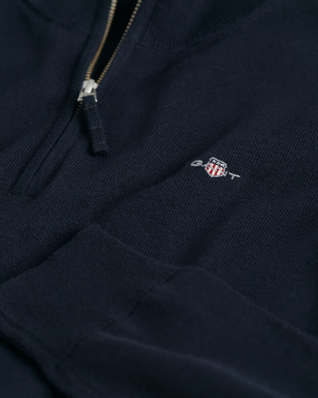 Teens Shield katoenen sweater met korte rits