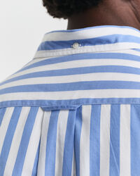 Regular Fit Classic poplin overhemd met korte mouwen en strepen