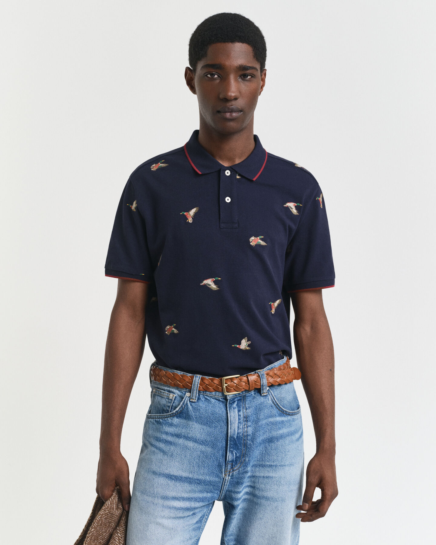 Geborduurd poloshirt
