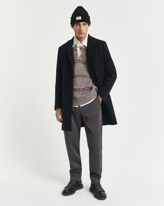 Regular Fit chino van keperstof