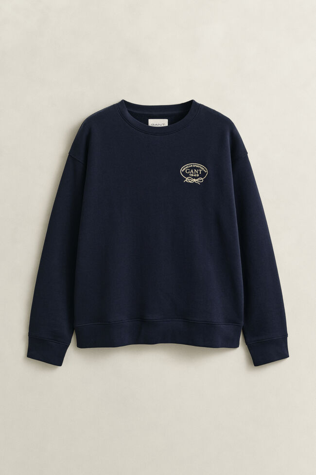 Sweatshirt met touwafbeelding